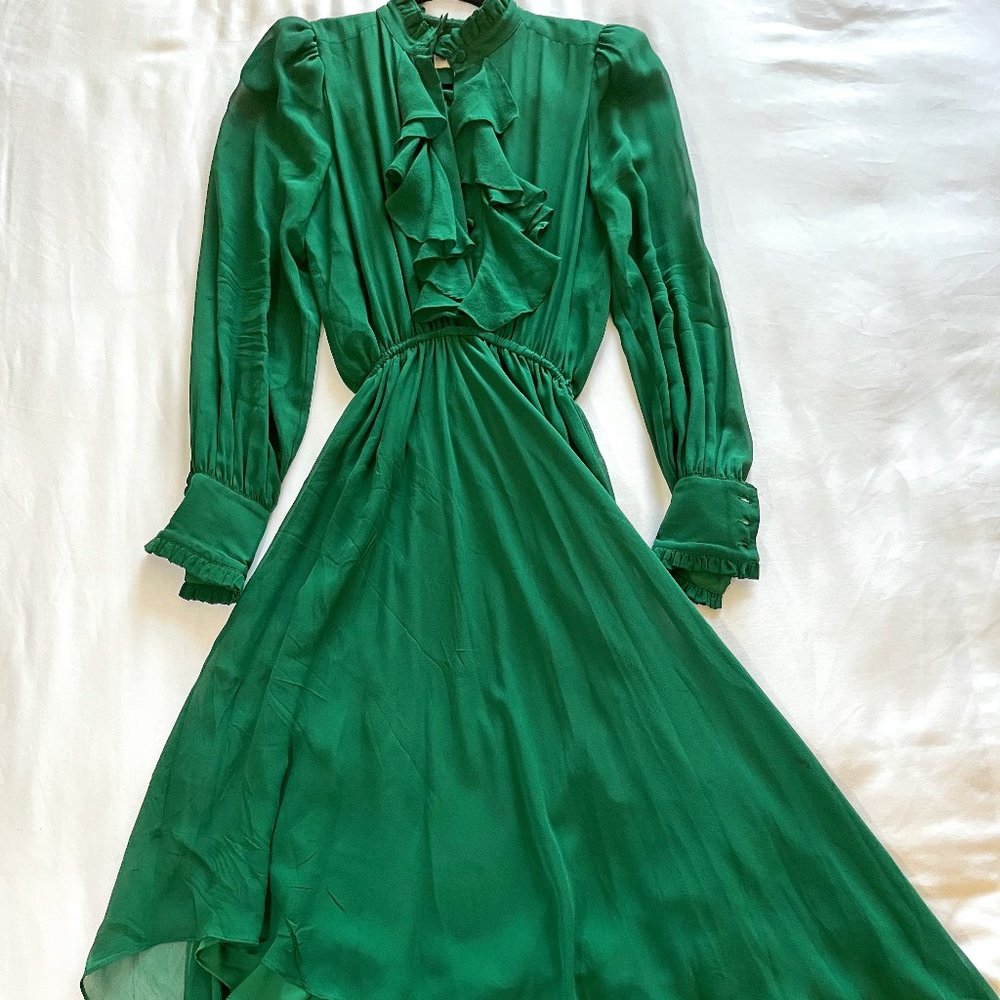 DEVINE HERITAGE ruffled midi dress